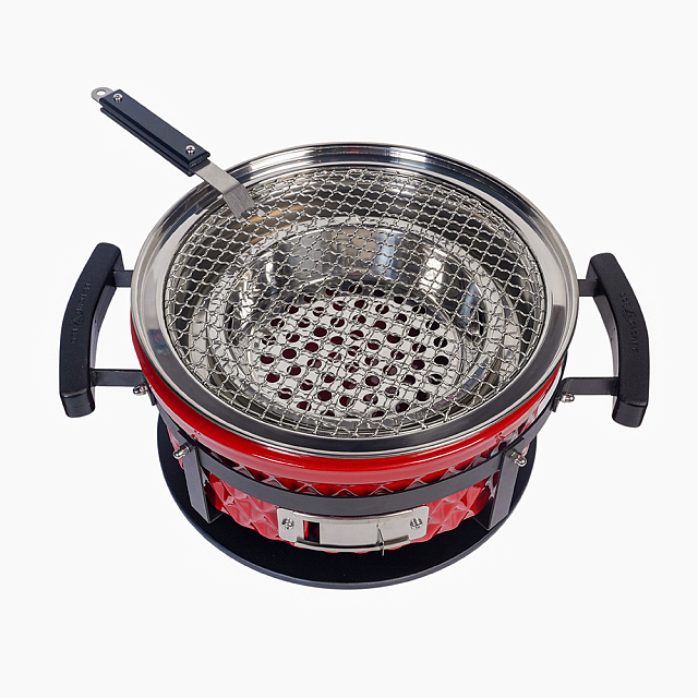 Настольный керамический гриль Diamond Egg Tabletop Grill Цвет: красный