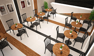 Стул Tilia Gozo Цвет Черный для дачи Стул Tilia Gozo Цвет Черный, садовая мебель