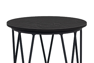 Стол журнальный 4SIS Перу, каркас темно-серый муар, столешница "серый гранит", садовая мебель