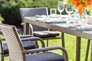 Обеденная группа Joygarden Rome с подлокотниками, садовая мебель