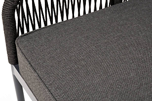 Лаунж-зона модульная угловая 4SIS Канны из роупа, цвет темно-серый для дачи Лаунж-зона модульная угловая 4SIS Канны из роупа, цвет темно-серый, садовая мебель