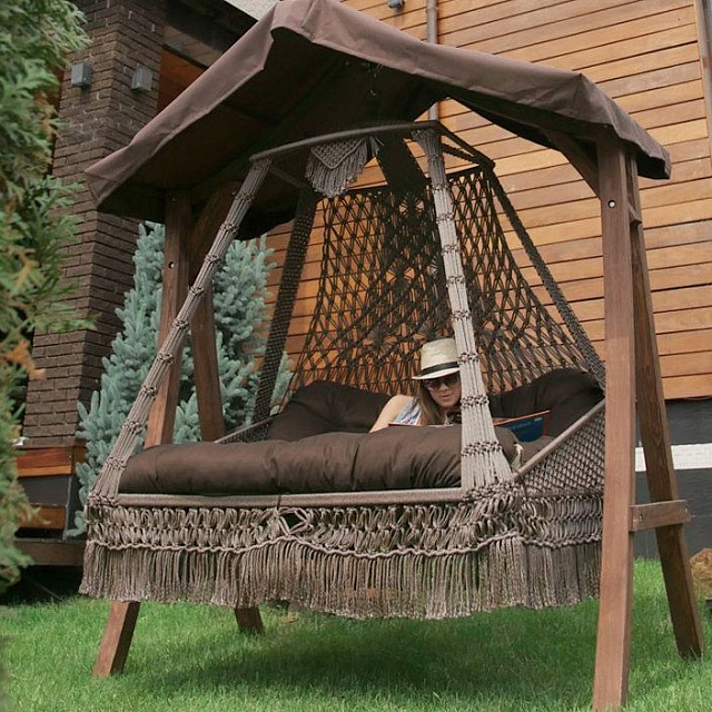 Подвесные плетеные качели Lite Seara 