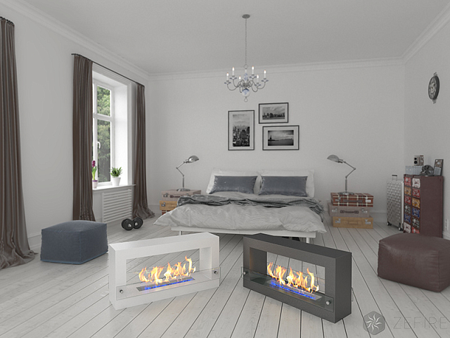 Биокамин ZeFire Quarter White 1000