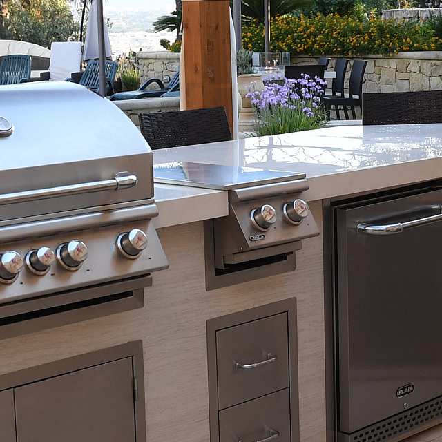 Боковая горелка Bull встраиваемая Slide-In Double Side