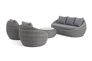 Лаун-зона 4SIS Барселона, цвет графит, садовая мебель