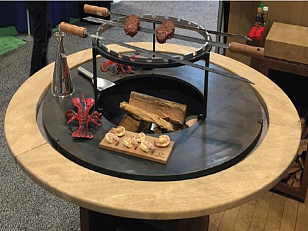 Деревянная столешница OFYR съемная для сада