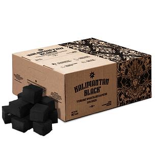 Кокосовый уголь для барбекю Kalimantan black 8кг для сада