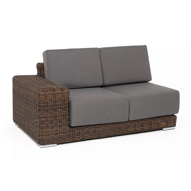 Модуль диванный правый 4SIS Капри, цвет коричневый 