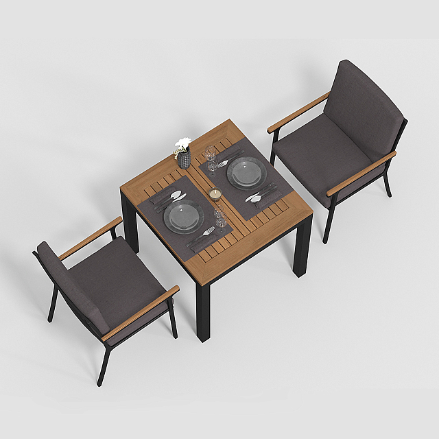 Стол Gardenini Bella 80 Карбон 