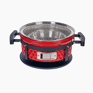 Настольный керамический гриль Diamond Egg Tabletop Grill Цвет: красный для сада