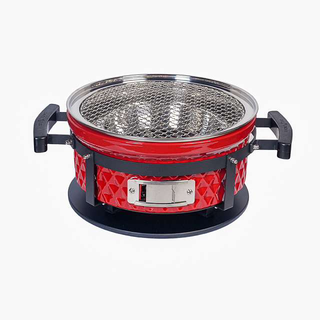 Настольный керамический гриль Diamond Egg Tabletop Grill Цвет: красный