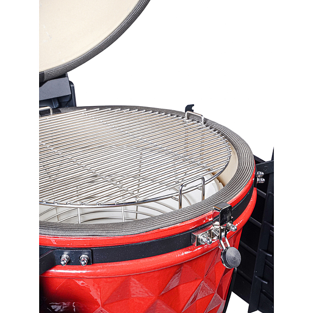 гриль керамический diamond egg xl pro цвет: красный