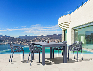 Кресло Siesta Contract Air XL Цвет: темно-серый для дачи Кресло Siesta Contract Air XL Цвет: темно-серый, садовая мебель