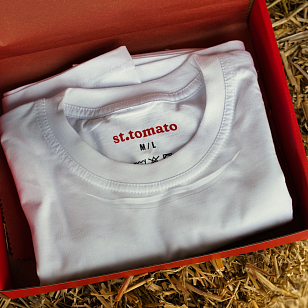 Одежда и аксессуары Футболка St.Tomato с двухсторонней печатью Serial griller XL/XXL для BBQ