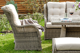 Обеденная группа Joygarden Geneva большая, садовая мебель