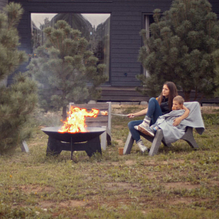 Стальная чаша для огня Concretika Y 100, уличное оборудование