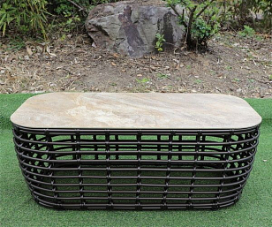 Журнальный стол 4SIS Ницца Цвет: бронзовый для дачи Журнальный стол 4SIS Ницца Цвет: бронзовый, садовая мебель