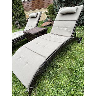 Столик для шезлонга Lite Bordo, садовая мебель