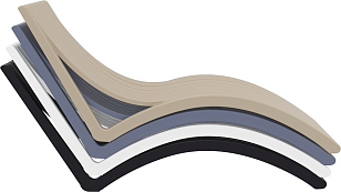 Шезлонг-лежак Siesta Contract Slim Цвет: бежевый, садовая мебель