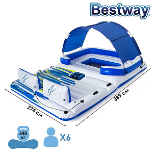 Беседка-плот для плавания Bestway 389 х 274 для серфинга Беседка-плот для плавания Bestway 389 х 274