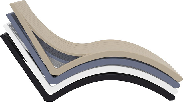 Шезлонг-лежак Siesta Contract Slim Цвет: бежевый 