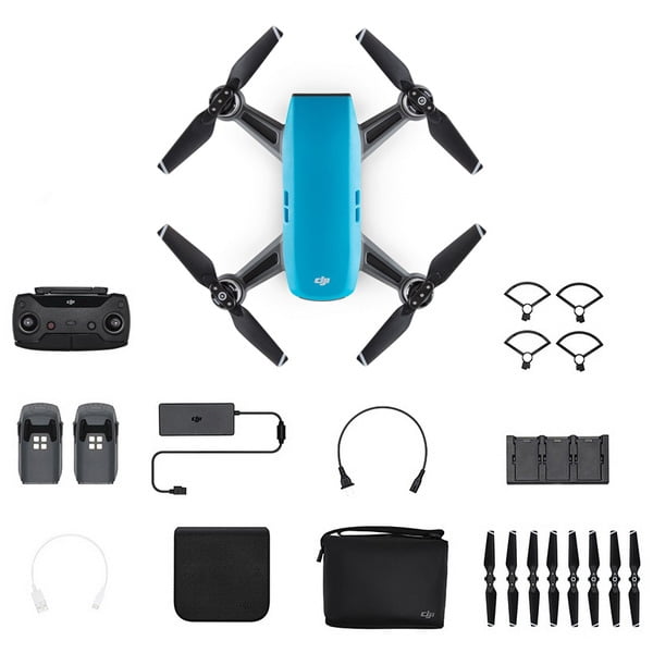 Квадрокоптер DJI Spark Spark Combo (Sky Blue, голубой)