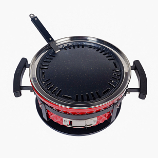 Настольный керамический гриль Diamond Egg Tabletop Grill Цвет: красный для сада