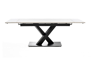 Интерьерный раздвижной стол 4SIS Юпитер Цвет: белый глянцевый для дачи Интерьерный раздвижной стол 4SIS Юпитер Цвет: белый глянцевый, садовая мебель