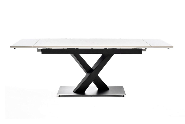 Интерьерный раздвижной стол 4SIS Юпитер Цвет: белый глянцевый 