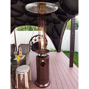 Уличный газовый обогреватель WWT 13D Brown, уличное оборудование