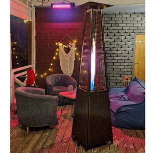 Уличный газовый обогреватель WWT 13I Rotang Brown, уличное оборудование