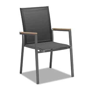 Кресло складное Brafritid Sater антрацит, садовая мебель