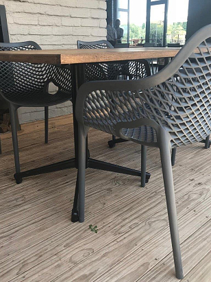 Кресло Siesta Contract Air XL Цвет: черный для дачи Кресло Siesta Contract Air XL Цвет: черный, садовая мебель