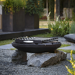 Чугунная чаша для огня без основания Concretika Iron A 80, уличное оборудование