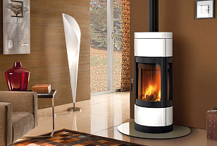 Печь дровяная La Nordica Fortuna Panorama Цвет: белый, товары для загородного дома