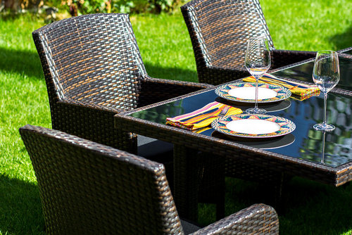 Обеденная группа Joygarden Mykonos темно-коричневый 