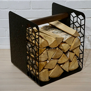 Дровник Grey stone Woodbox rhombus two, товары для загородного дома