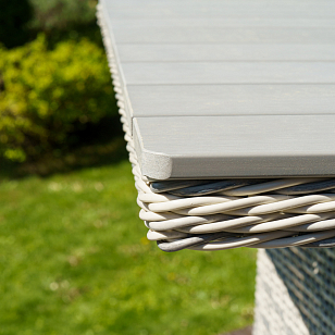 Лаунж стол Lite Venezia 180 серый, садовая мебель