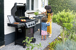 газовый гриль napoleon freestyle 365 sib (с ик горелкой 2/3)