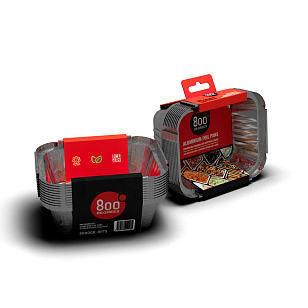 Алюминиевые поддоны 800 Degrees Foil Pans S-size, 10 шт для сада