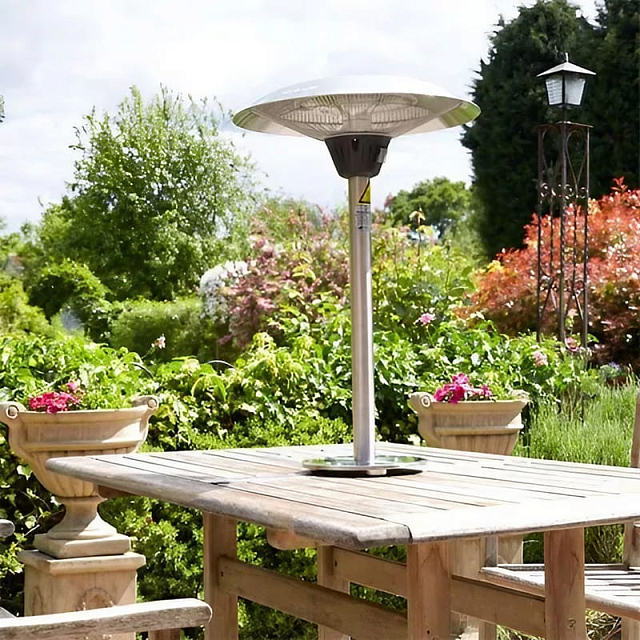 Уличный электрический настольный обогреватель Hügett Tabletop Steel 