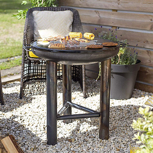 Чаша для костра La Hacienda Pittsburgh Plancha для сада и загородного дома Чаша для костра La Hacienda Pittsburgh Plancha, уличное оборудование