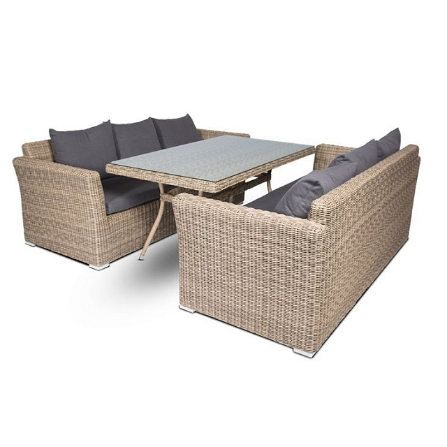 Обеденная группа 4SIS Мокко Дабл, цвет соломенный 