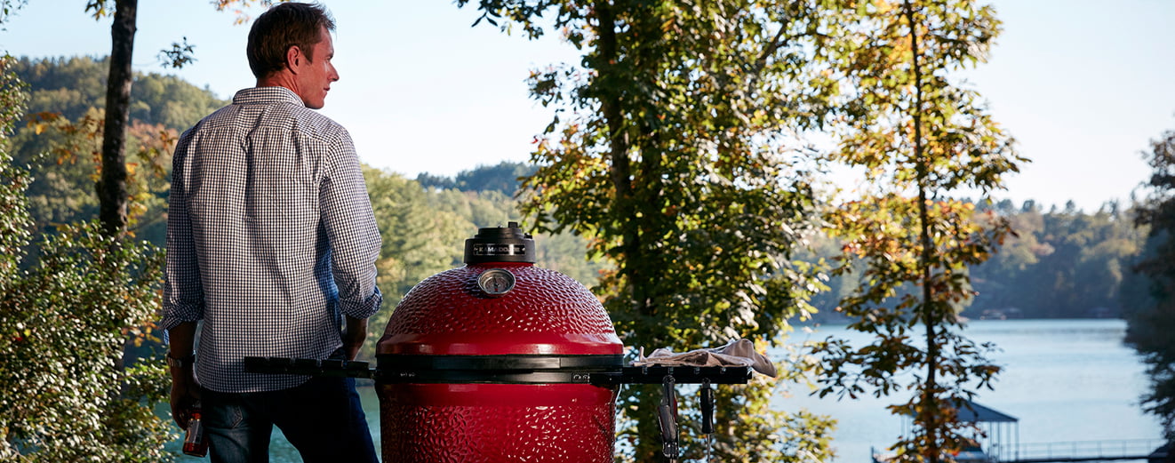 Керамический гриль Kamado Big Joe Red