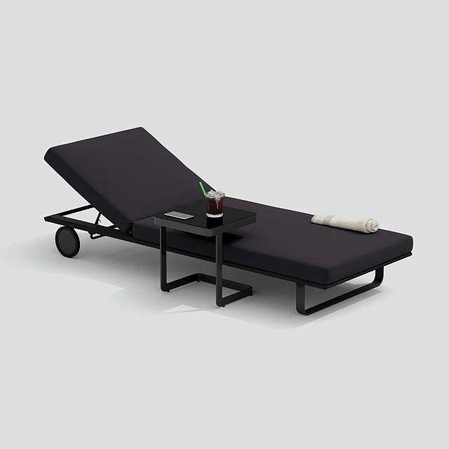 Шезлонг Ideal Patio Costa Цвет: карбон, антрацит 