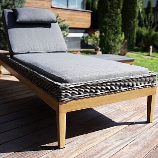 Уличный лежак Lite Biarric для дачи Уличный лежак Lite Biarric, садовая мебель