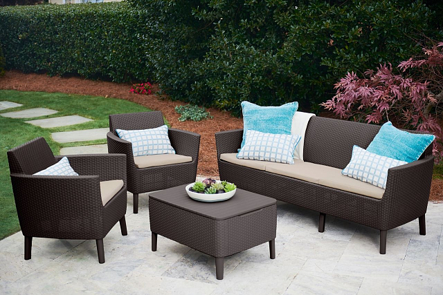 Диван Keter Salemo 3 коричневый 