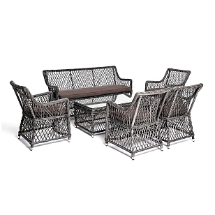 Лаунж-зона 4SIS Асти на 6 персон, цвет графит, садовая мебель