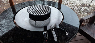 Гриль-очаг Elbrus Home Гималаи Ø182 (Термостойкая эмаль) для сада