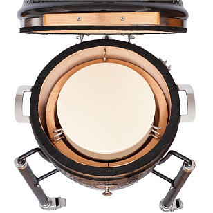 Керамический гриль Monolith Junior Black 2.0